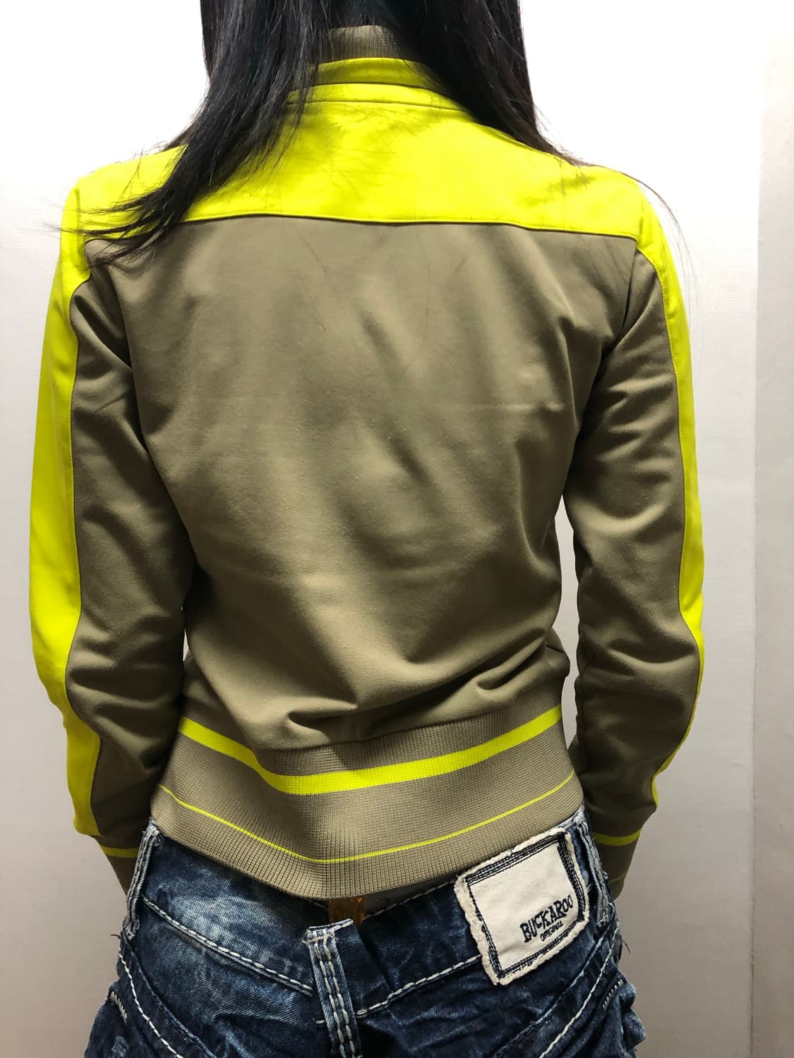 빈티지 푸마 라임 브라운 져지 상품이미지5