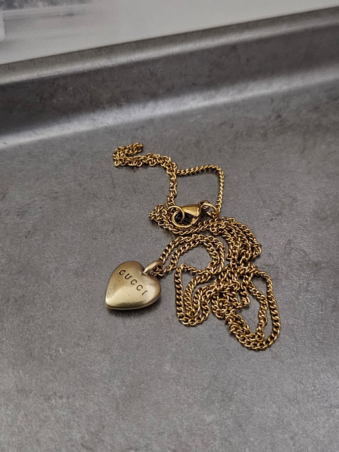 59 구찌 빈티지 정품 목걸이 업사이클링 써지컬체인 상품이미지3