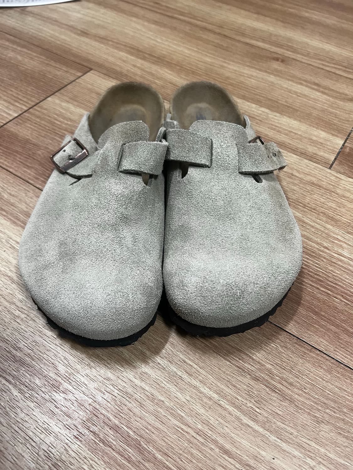 버켄스탁 보스턴 소프트 풋베드 토프 - 레귤러 타우페 (42) 판매 상품이미지3