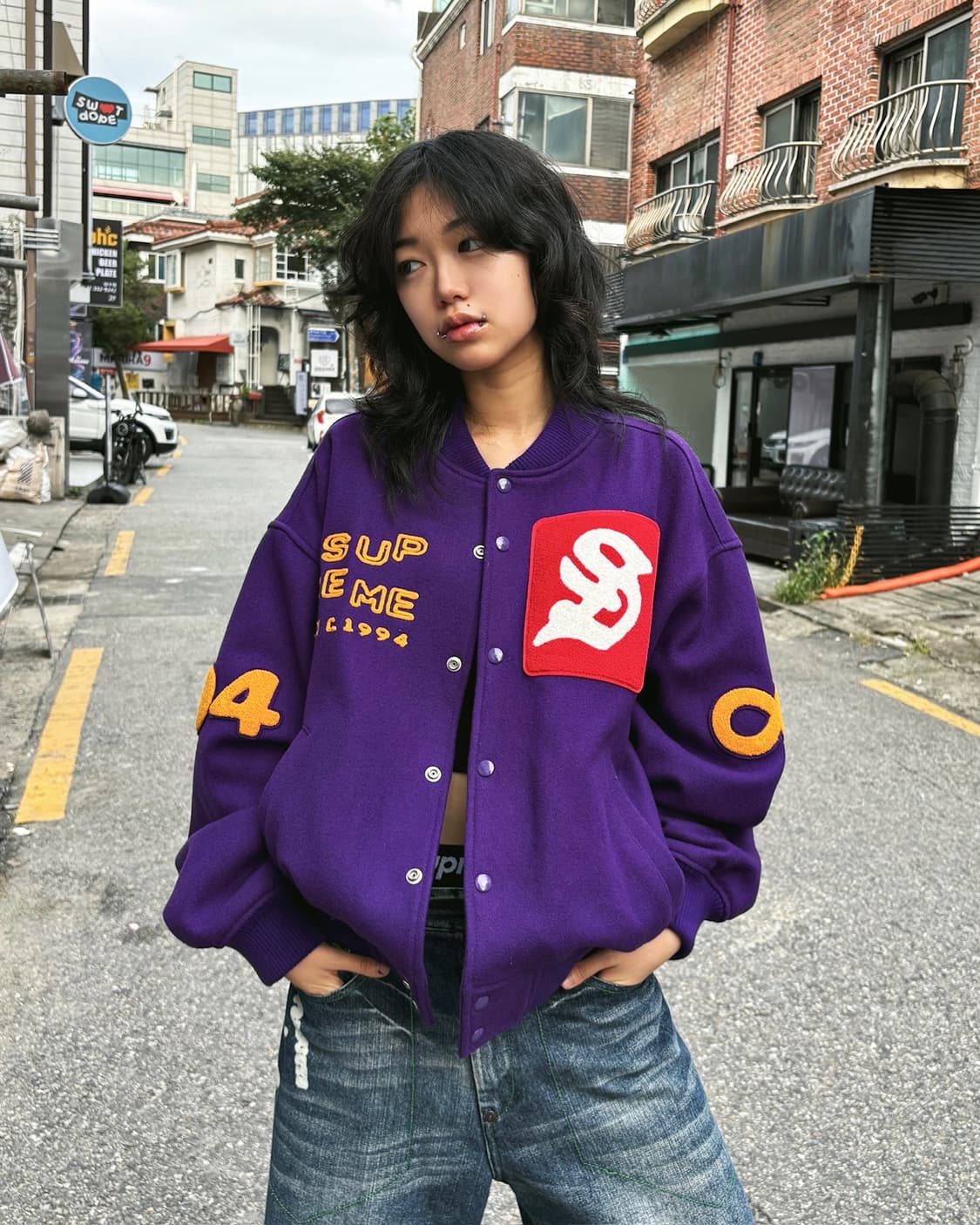 슈프림 21S/S 투어리스트 울 바시티 상품이미지6