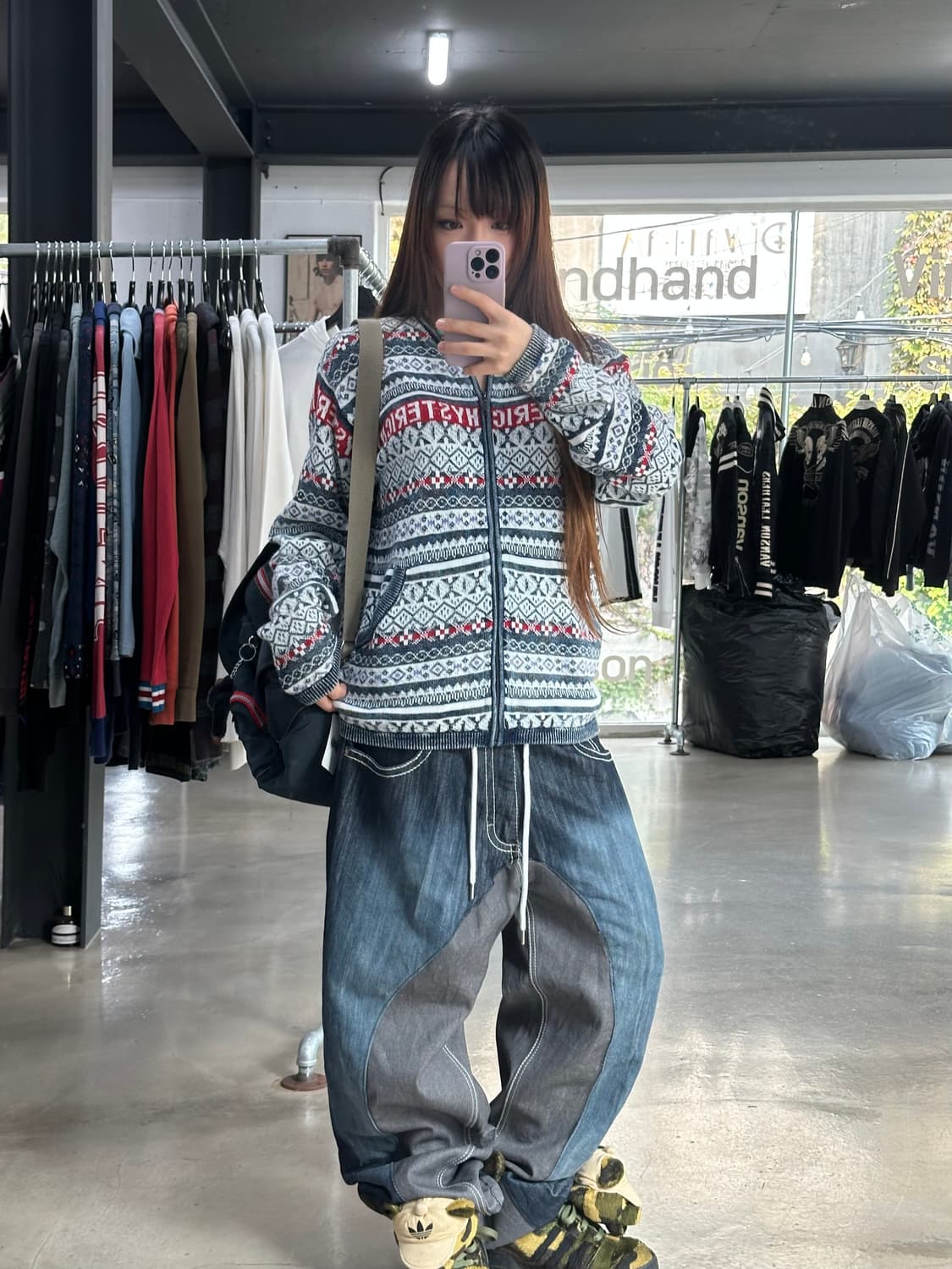 히스테릭글래머 x Original blues U.K 피그먼트 워시드 노르 상품이미지2