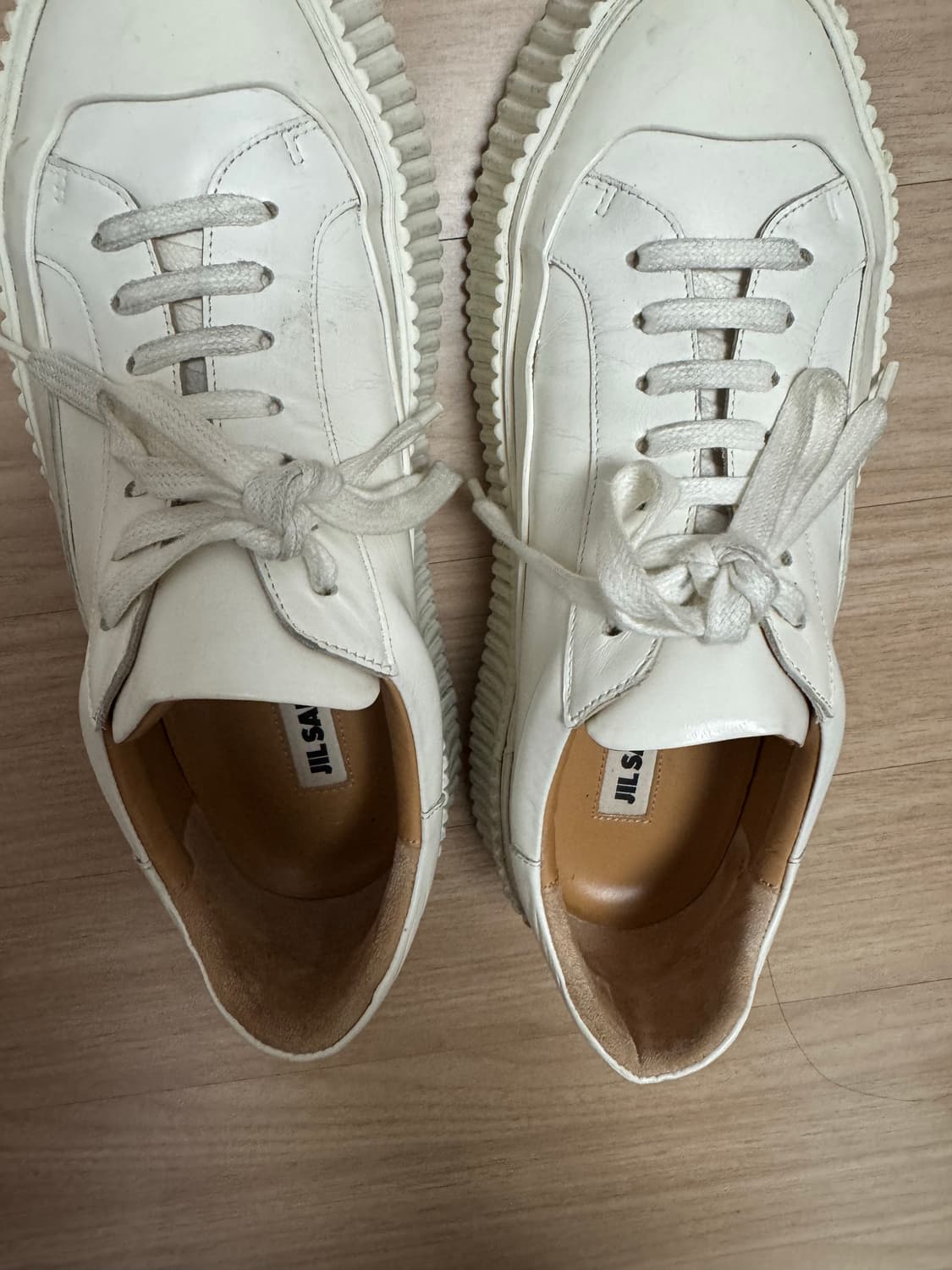 [37] 질샌더 플랫폼 레더 스니커즈 상품이미지3