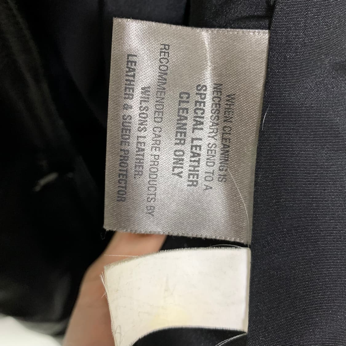 윌슨 레더 빈티지 천연가죽 블랙 리얼 레더 자켓 XL 디올도프제이슨 상품이미지6