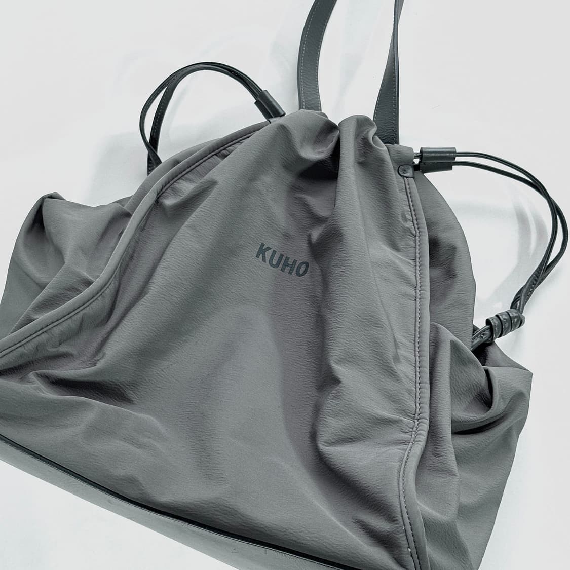 구호 KUHO 나일론 레더 스트링 토트백 상품이미지2