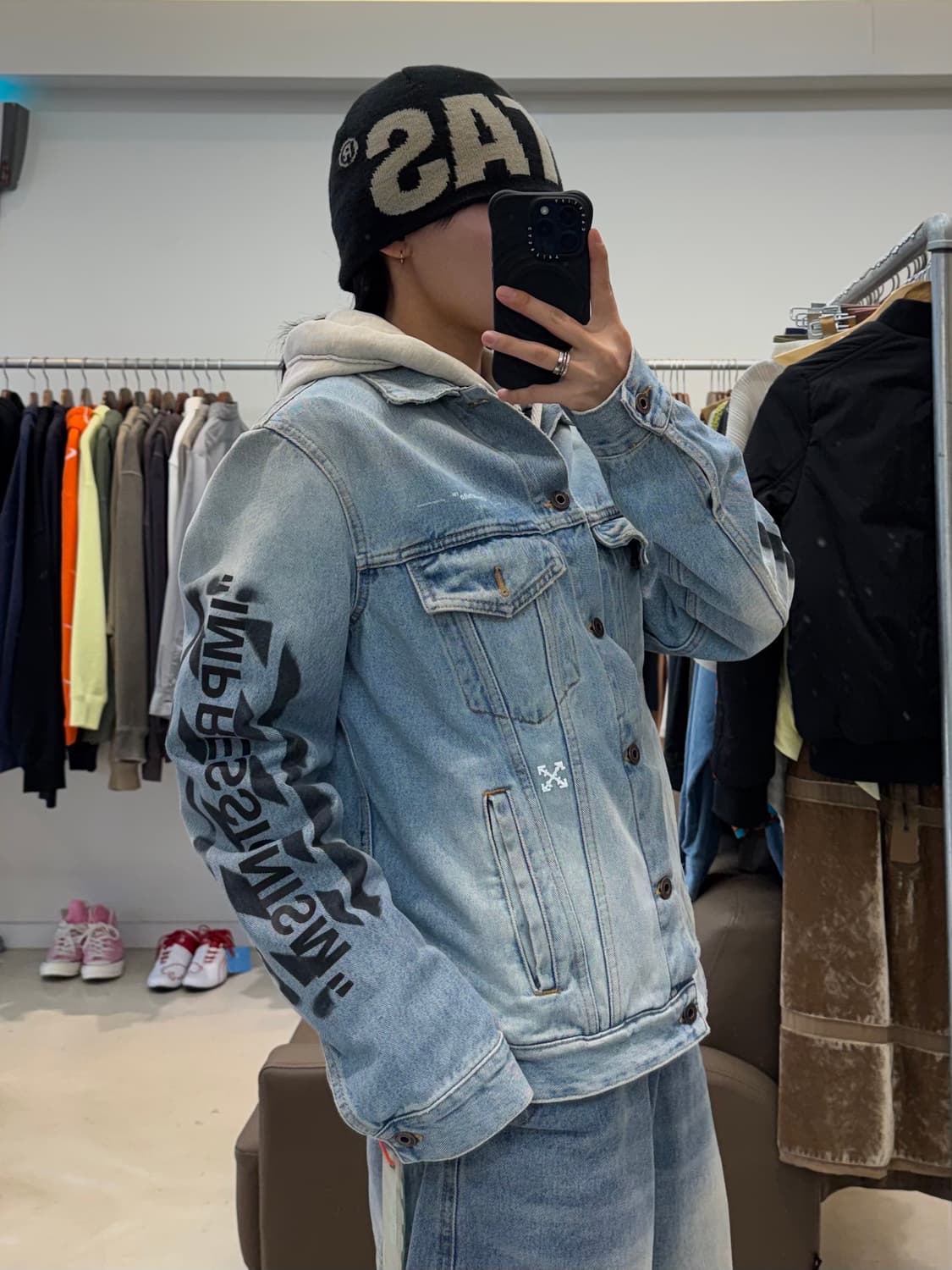 오프화이트 임프레셔니즘 데님 자켓  상품이미지9