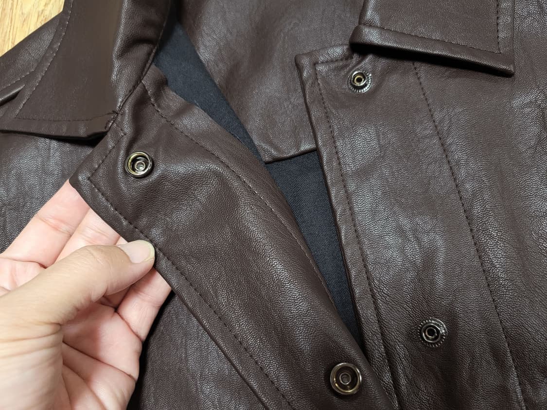 ARE YOU 레더 셔츠자켓 프리사이즈 새상품 상품이미지3