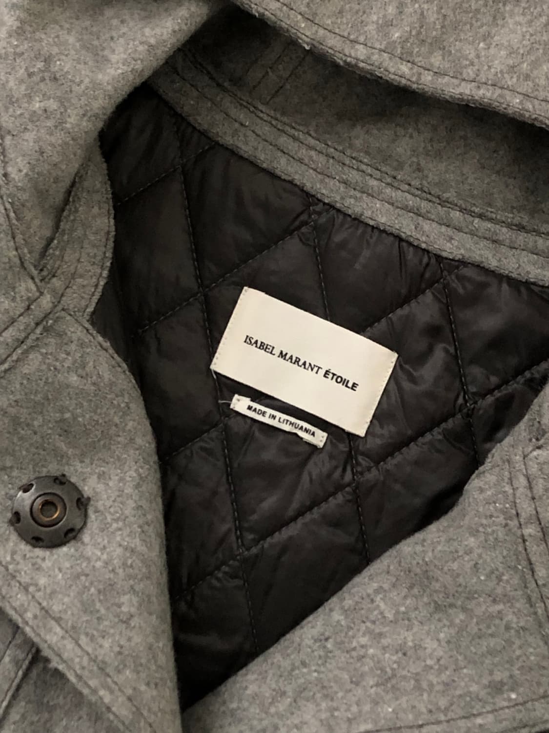 Isabel Marant 이자벨마랑 에뚜왈 그레이 후드 코트 상품이미지4