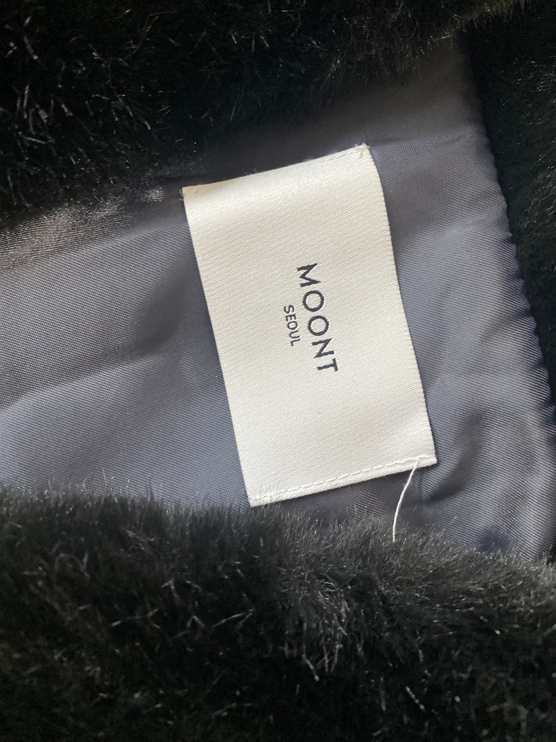 Moont 블랙 퍼 자켓 상품이미지4