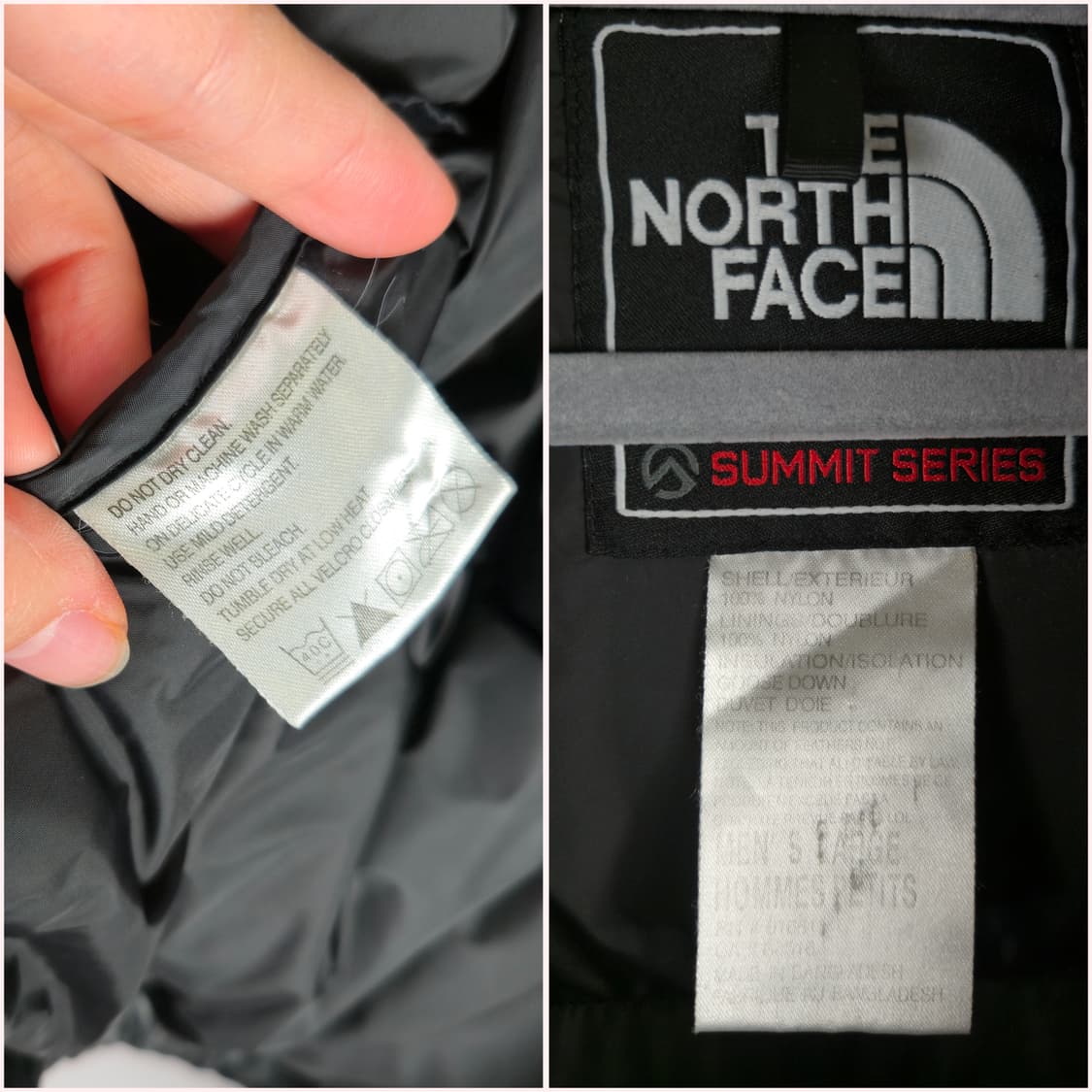 [무료배송]노스페이스 L 남성 눕시 900 구스 다운 패딩 점퍼 블랙 상품이미지10