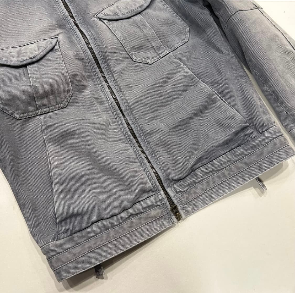 [M] 아르마니 익스체인지 데님 집업 자켓 그레이 블루 B164 상품이미지6