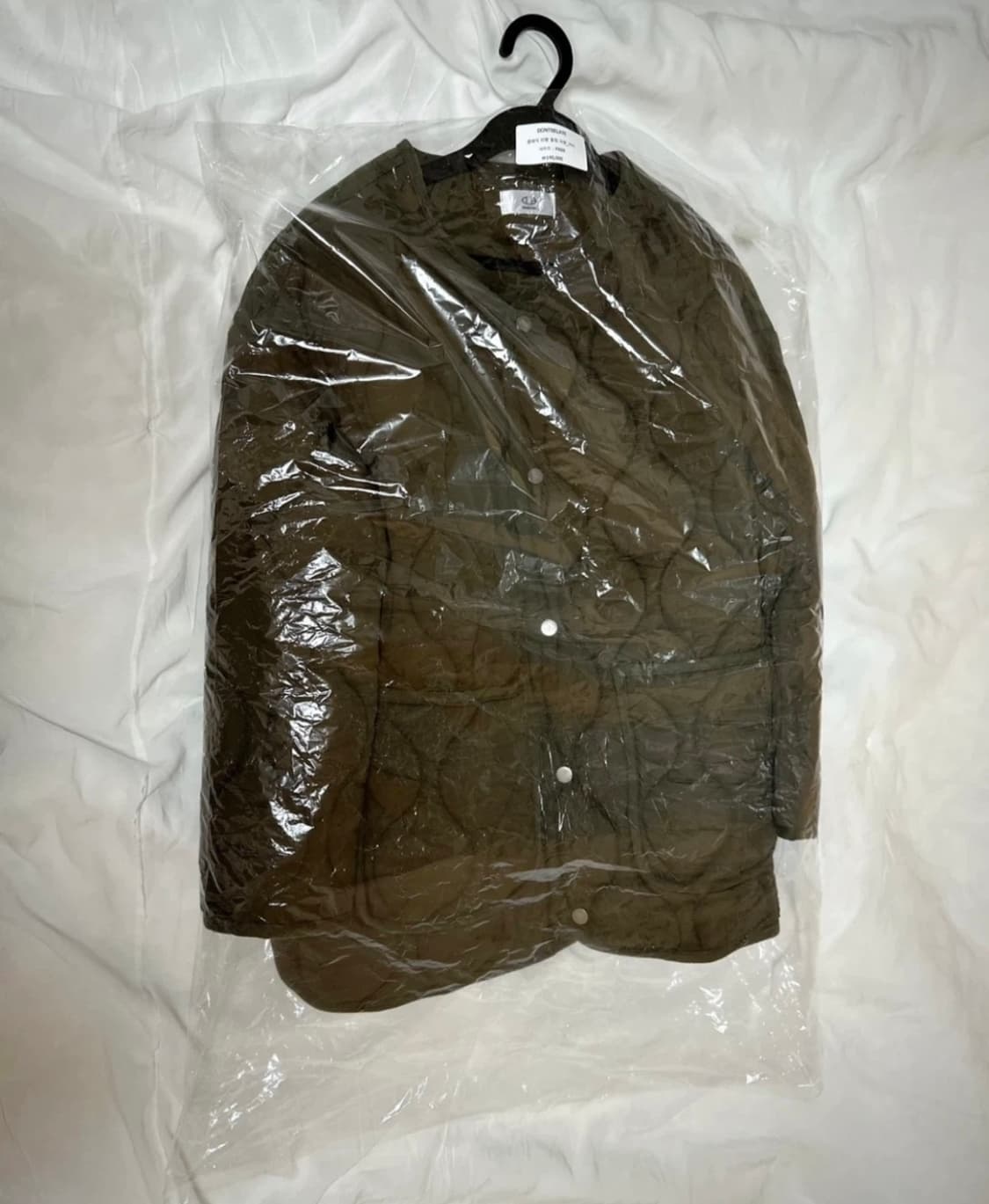 [미 시착 새 상품] 돈비레잇 퀼팅 자켓 카키 상품이미지5