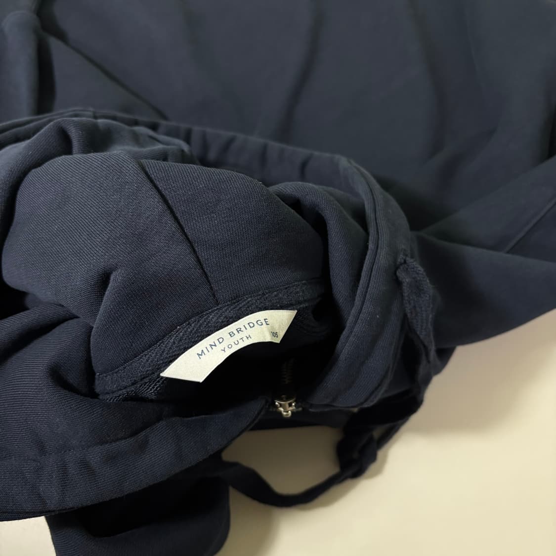 L 마인드브릿지 유스 네이비 투웨이 스웻후드집업 상품이미지4