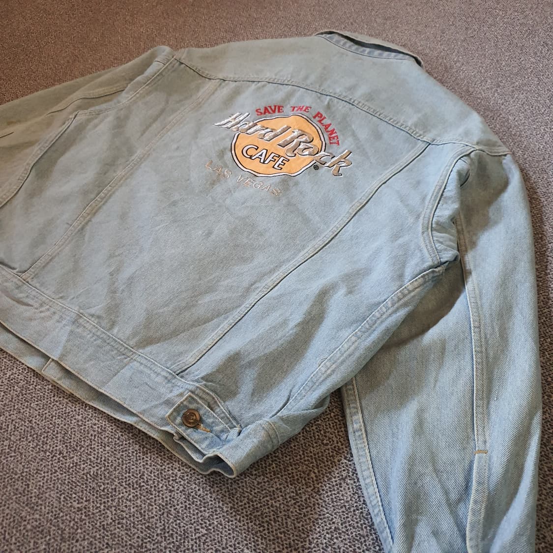 90s Hard Rock Cafe Las Vegas 데님 자켓 no.45 상품이미지1