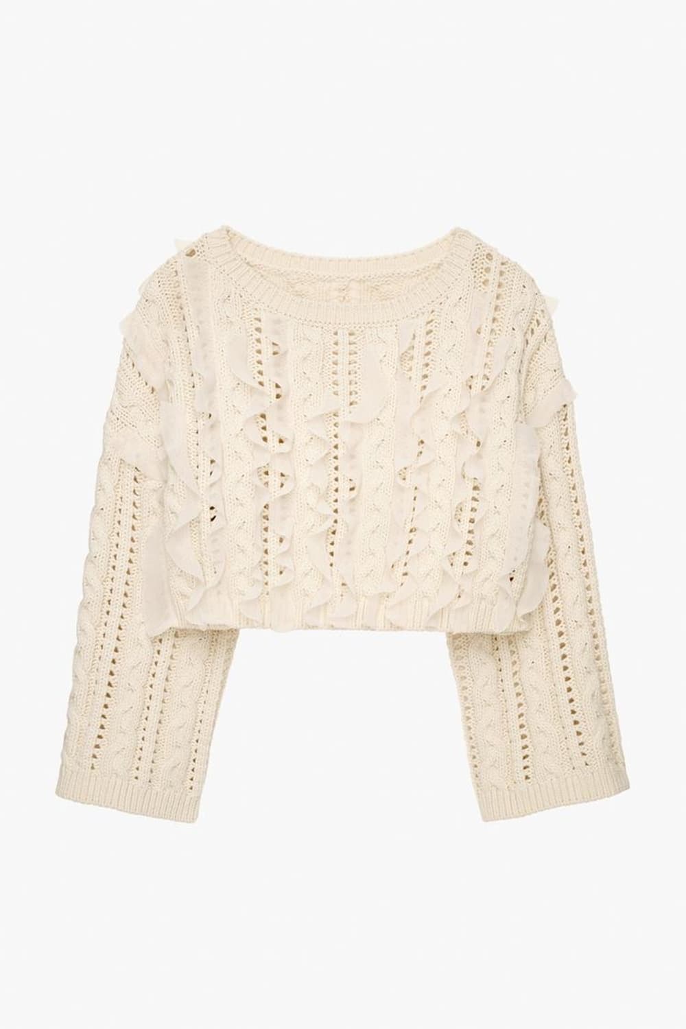 Zara Ruffled Sweater Limited Edition 상품이미지1