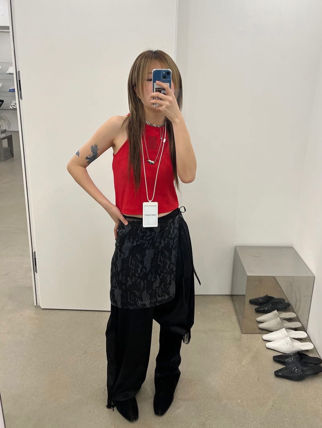 쓰리투에이티 랩스커트 ORGANZA MINI WRAP SKIRT 상품이미지5