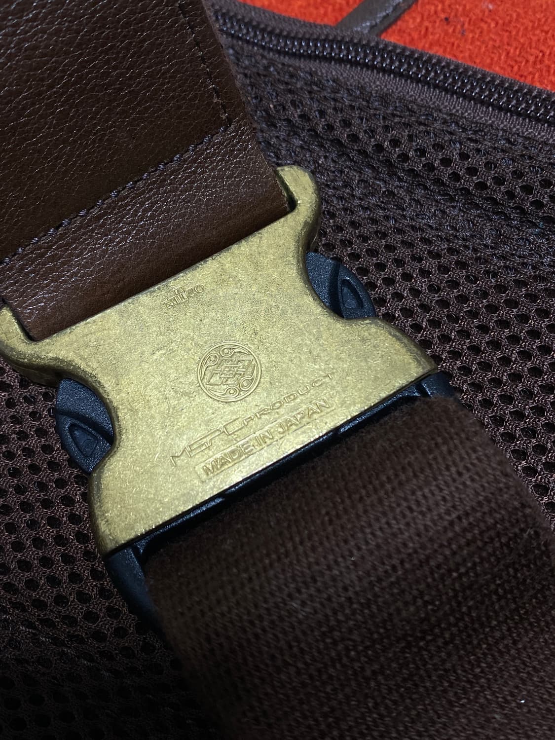 마스터피스 MSPC 해리스트위드 덴시티 크로스백 오렌지 상품이미지6