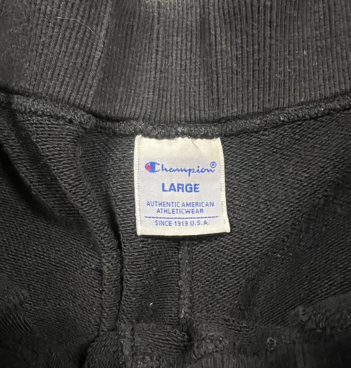 챔피언 블랙 로고 자수디테일 트레이닝 반바지 L 상품이미지3