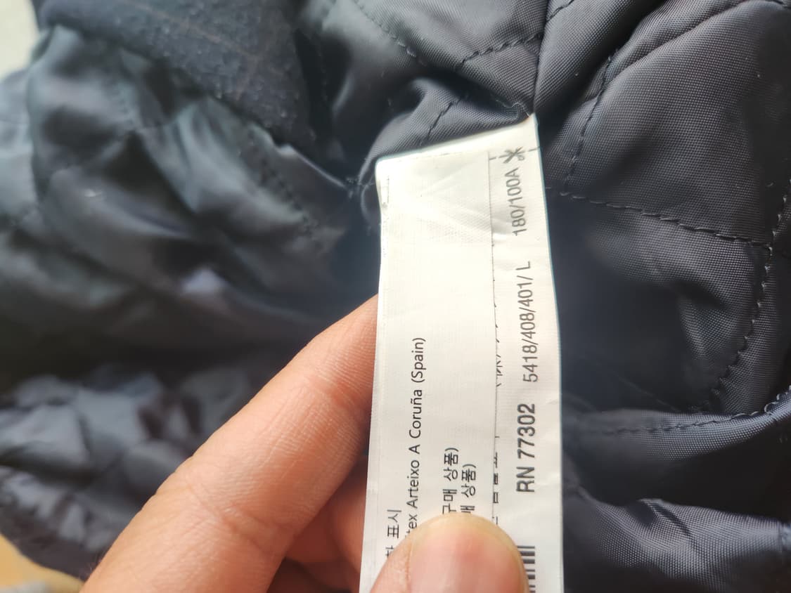 자라 체크 자켓 L 상품이미지4