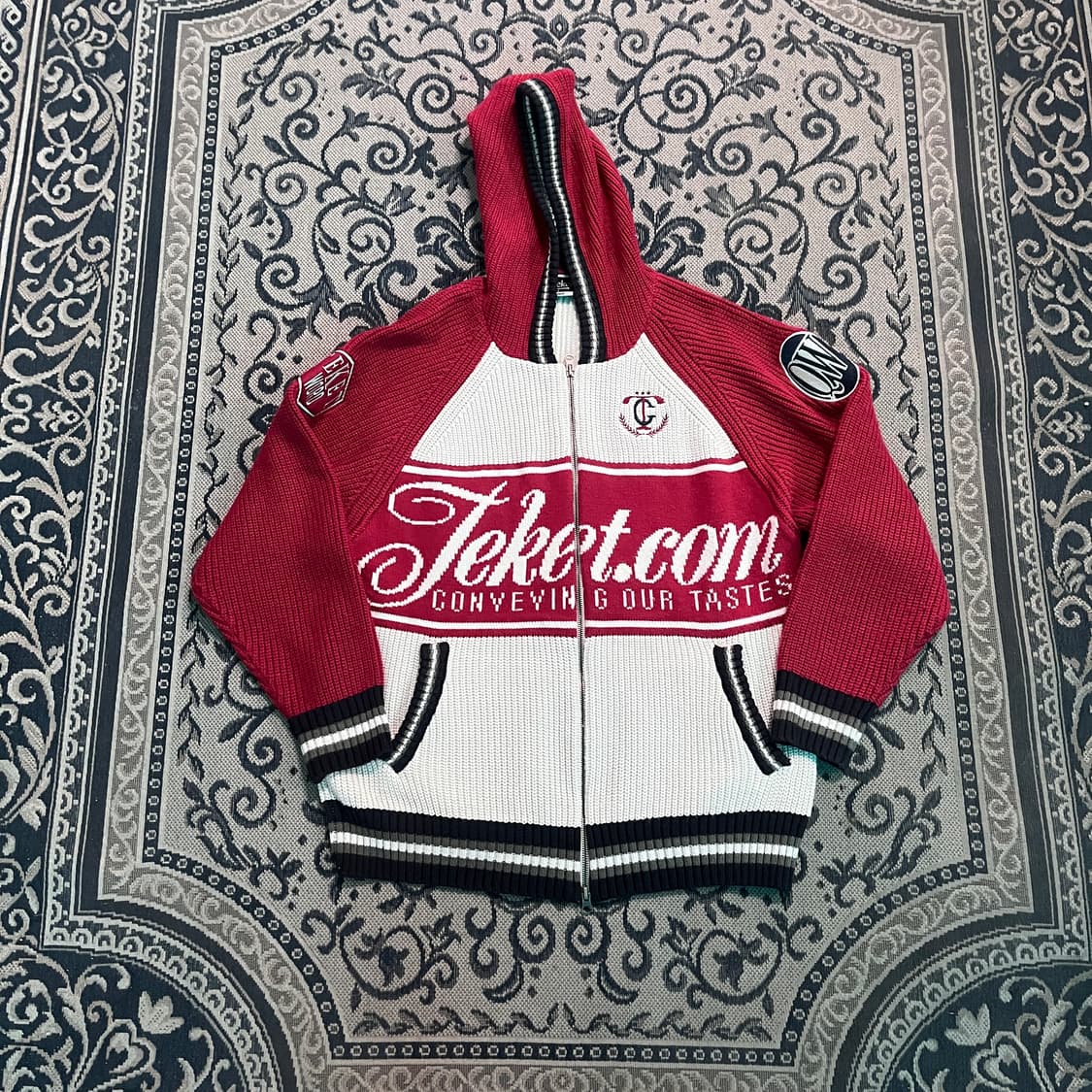 M 테켓 니트 집업 후드/W2687 상품이미지1