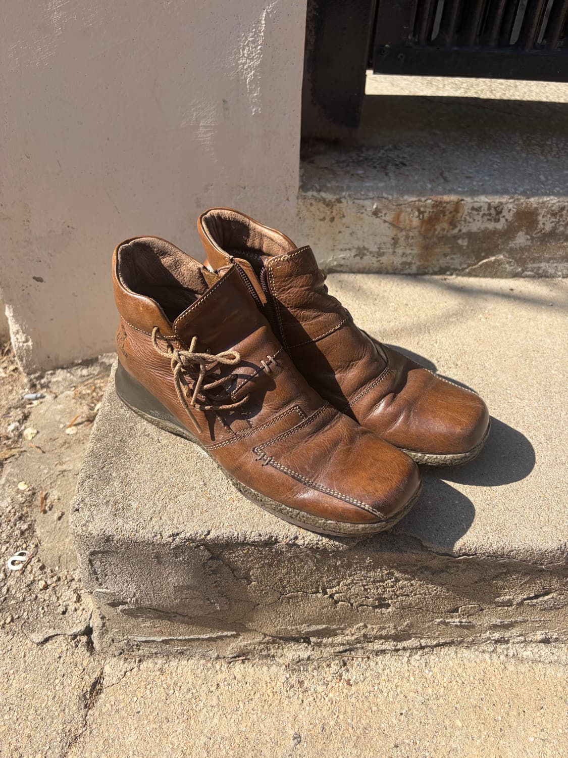 Buffalo 사이드 지퍼 레더 컴포트 부츠 230 상품이미지2