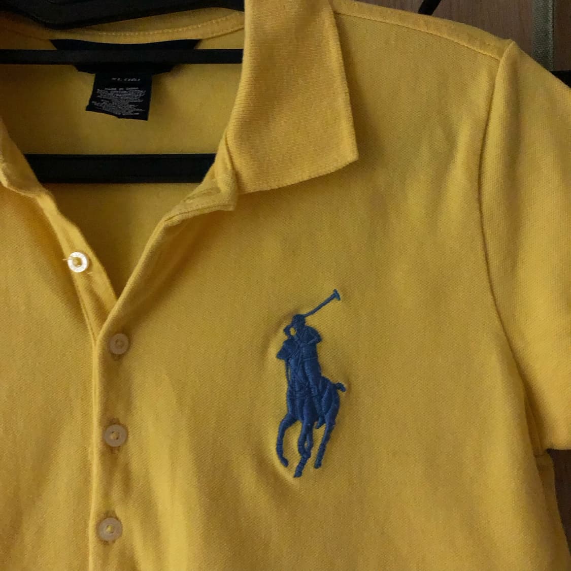 [Polo Ralph Lauren] 옐로우 빅포니 자수 카라셔츠 상품이미지4