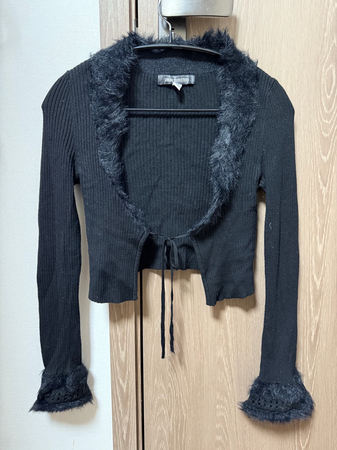 블랙 퍼 볼레로 상품이미지1