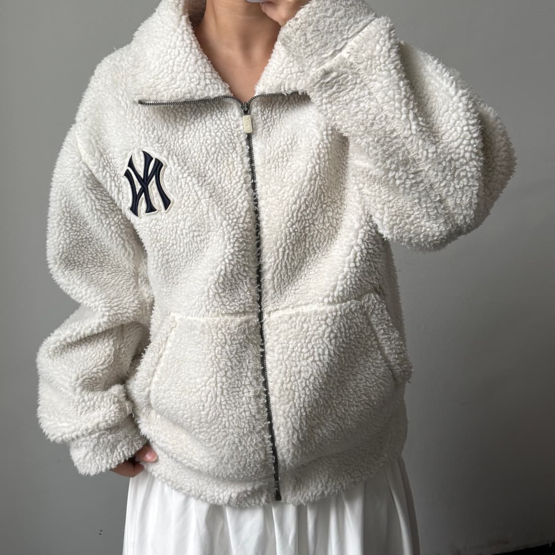 [M] MLB 플리스 집업 상품이미지2