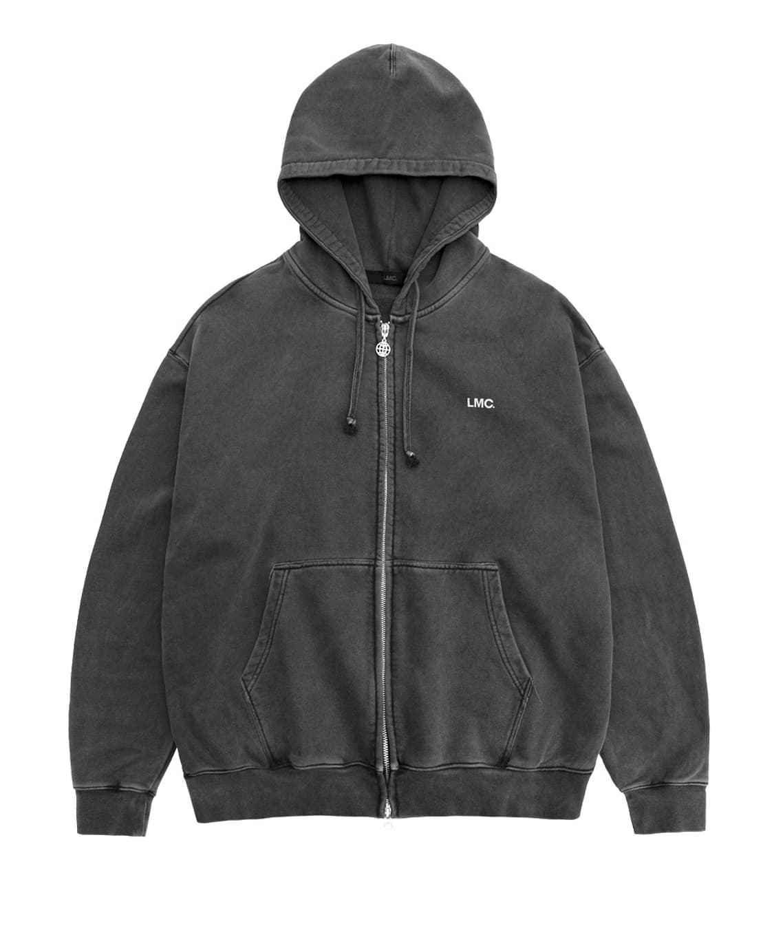 LMC 워크룸 워시드 후드집업 다크그레이 상품이미지1
