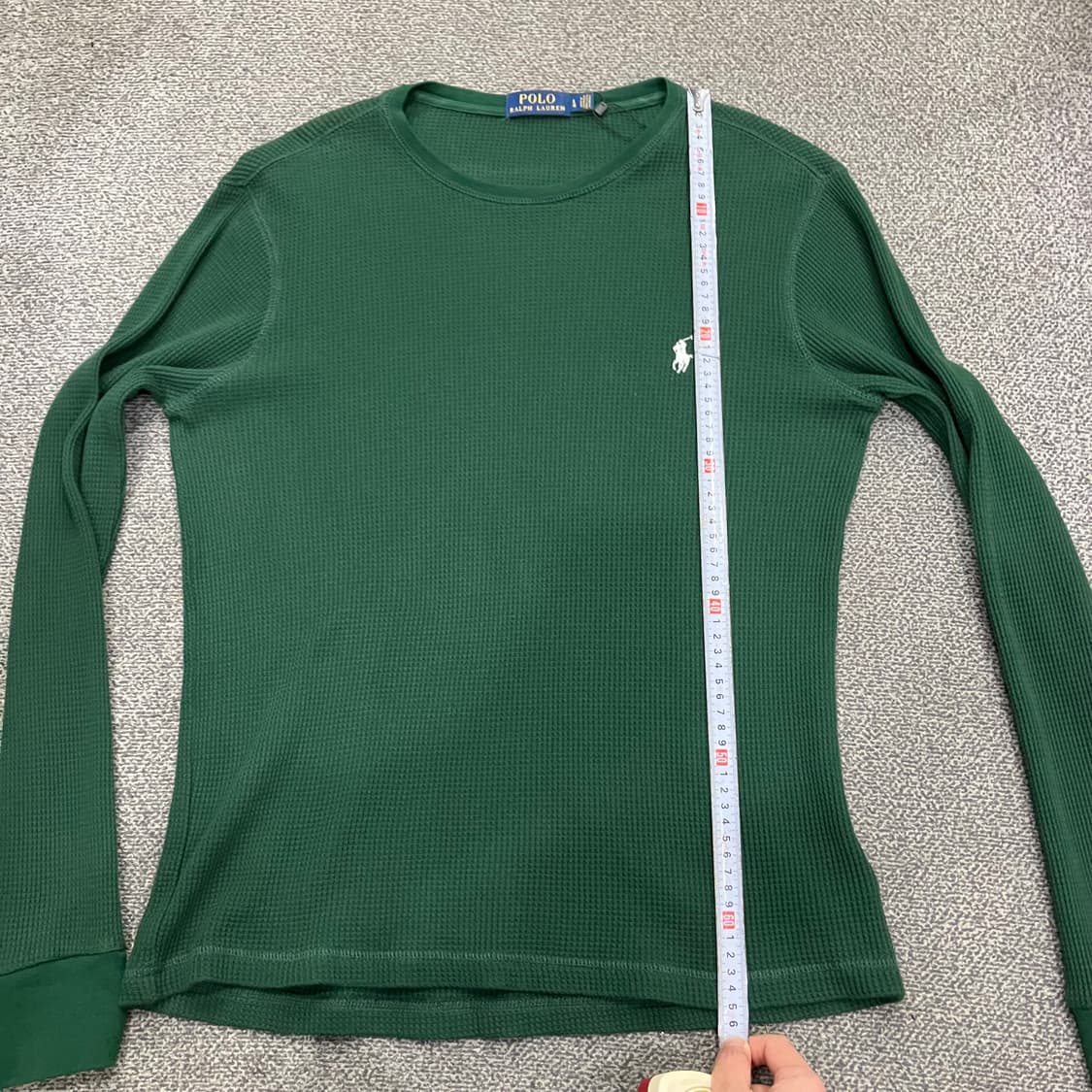 137 폴로 와플 롱슬리브 그린 상품이미지5