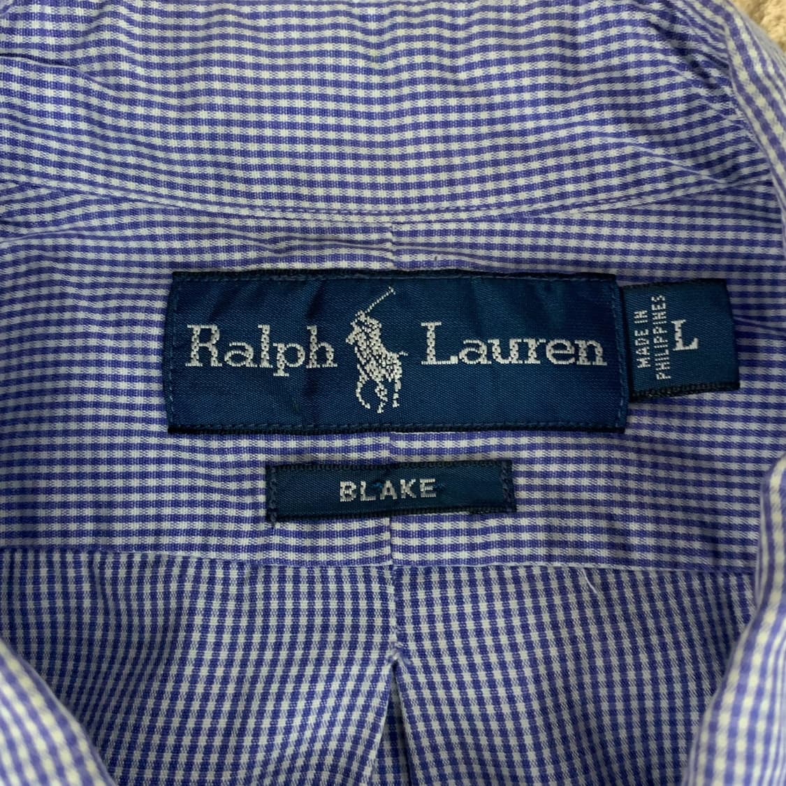 [L] 랄프로렌 폴로 핀체크 셔츠 블레이크 상품이미지4