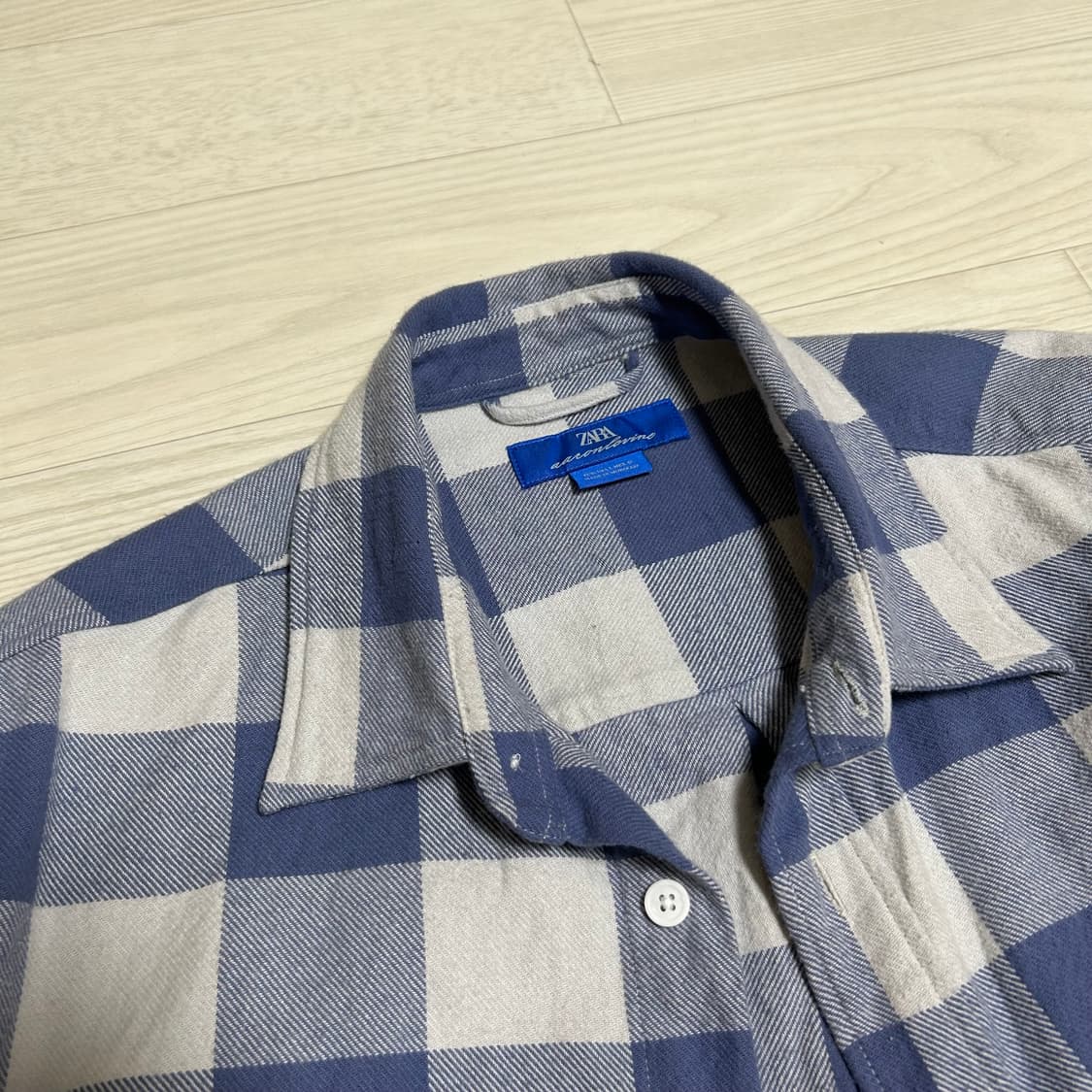 [L] 아론리바인 x ZARA 플란넬 체크셔츠 상품이미지3