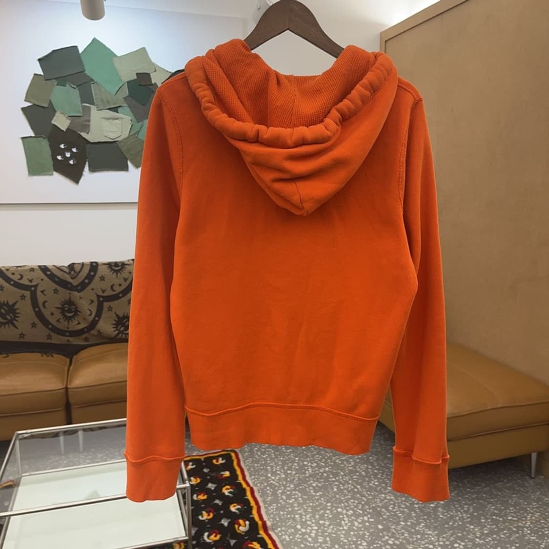 홀리스터 Y2K 00's 대장급 오렌지 기모 후드집업 S C08011 상품이미지4