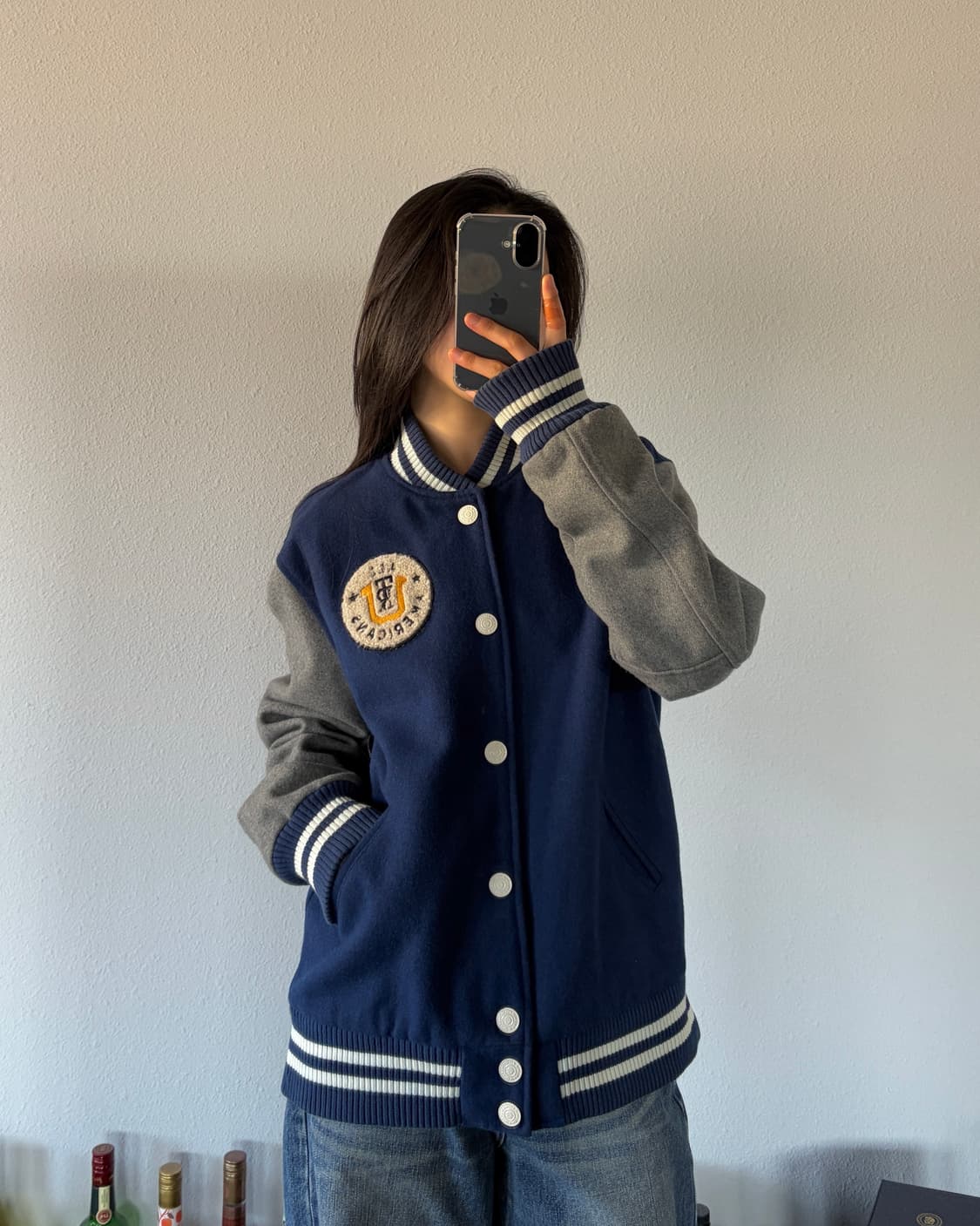 [M]트루릴리젼 ture religion 울 바시티 자켓 상품이미지1