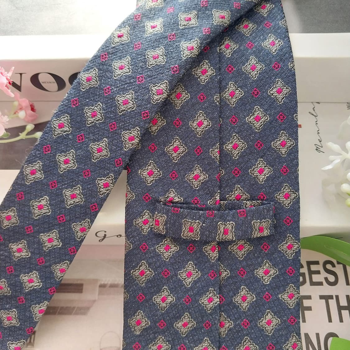 에스.티. 듀퐁 넥타이 자카드 패턴 8.5cm A+~A등급 K2080
 상품이미지6