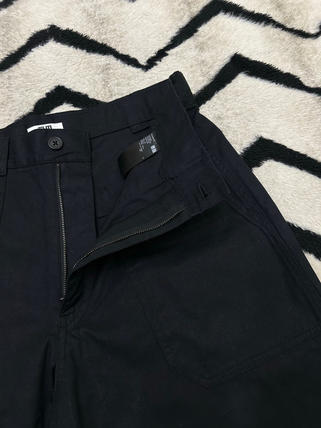 [33]윤니클로U 와이드 스트레이트 베이커 코튼 팬츠/ 상품이미지3