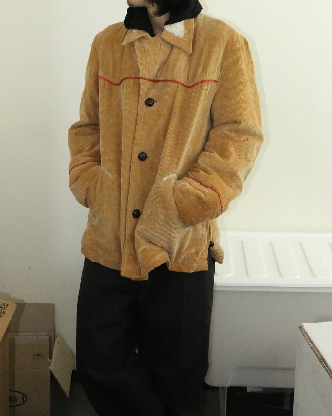 빈티지 코듀로이 시어링 자켓  상품이미지4