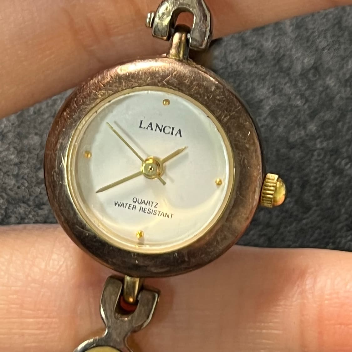 란시아(LANCIA) 빈티지 여성 금장 체인 시계 (CUMB073) 상품이미지4