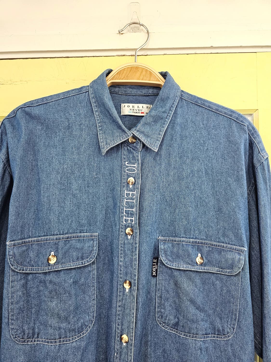 Joelle Neveu Paris 자수 데님 셔츠 상품이미지2