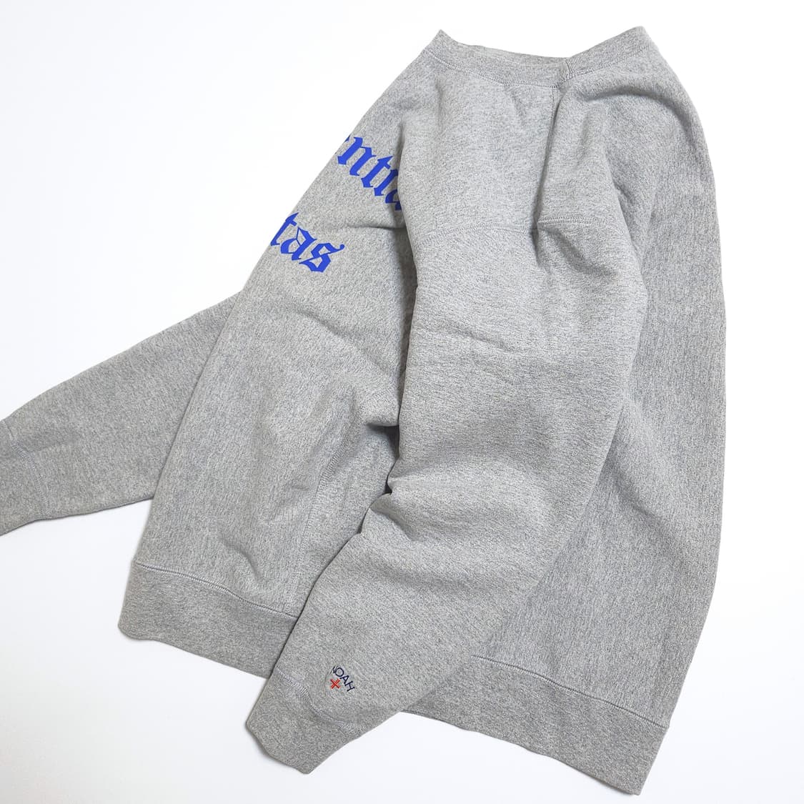 노아 NOAH 놀리지 크루넥 맨투맨 티셔츠 헤더그레이 상품이미지3