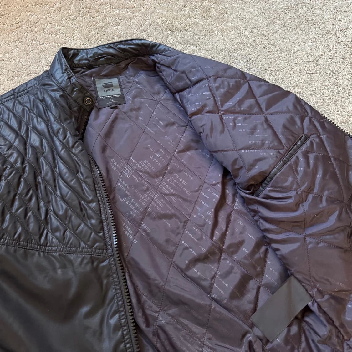 지스타 로우 Revend 3D 슬림 퀼티드 자켓 상품이미지4