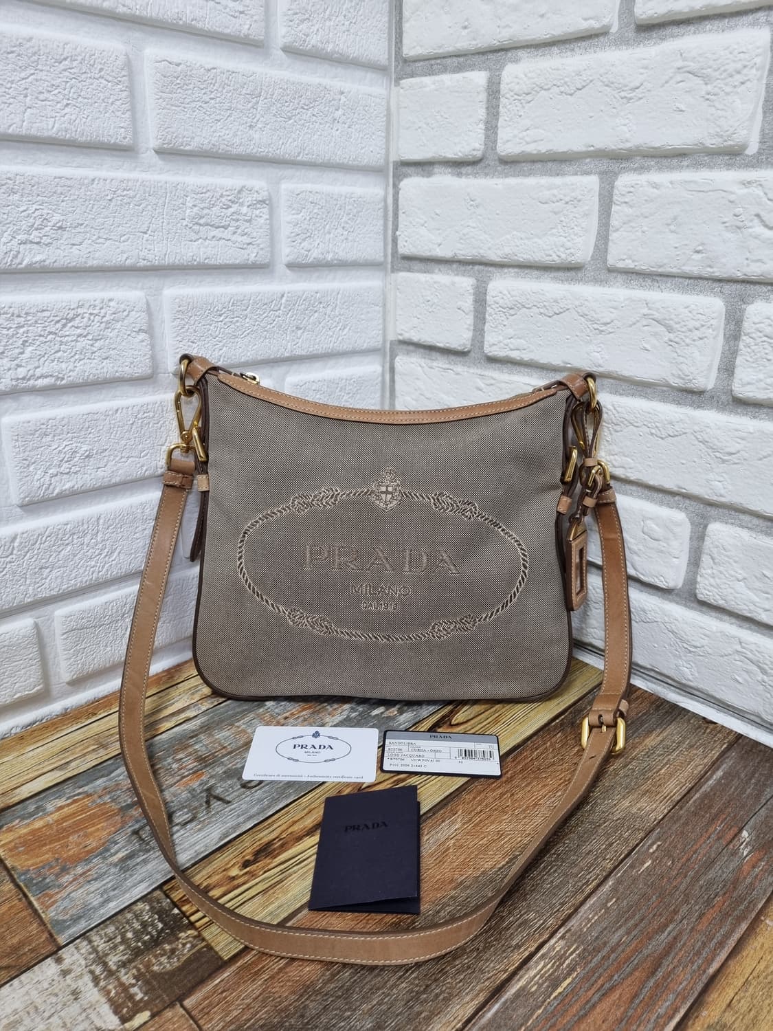[정품] 프라다 빅로고 쟈가드 2way백 상품이미지2