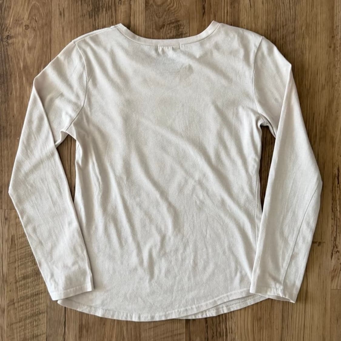 Lettering lace detail long sleeve 상품이미지4