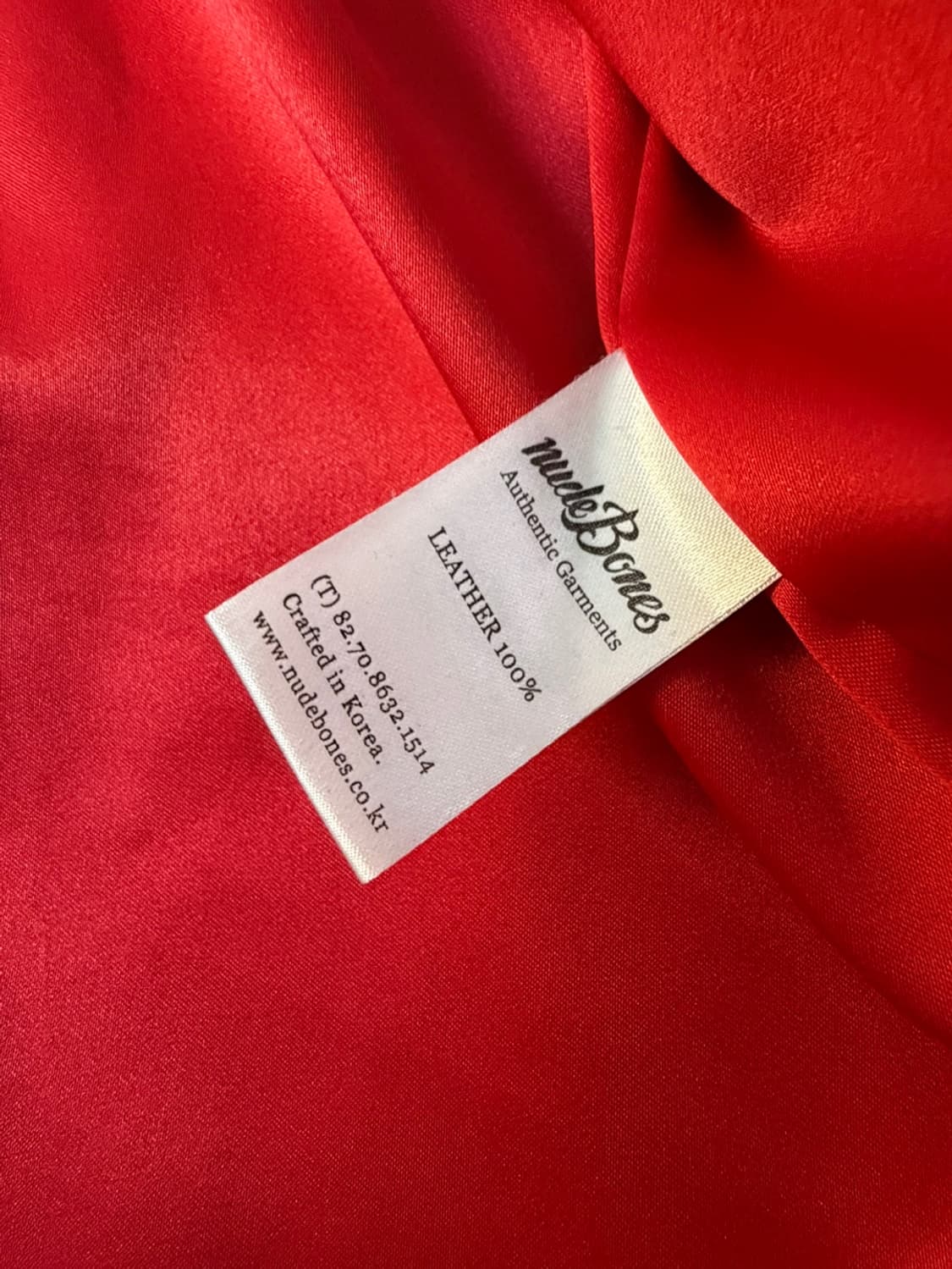 누드본즈 말가죽 트러커 레더 자켓  상품이미지10