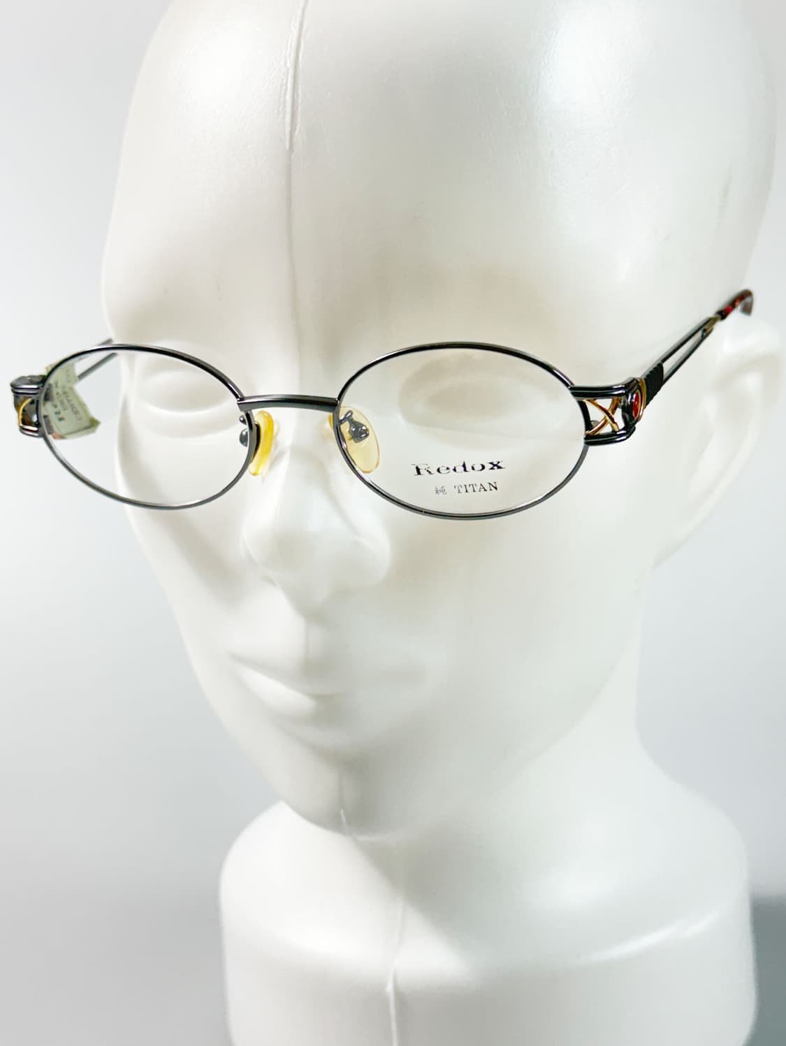 90s REDOX 티타늄 메탈 슬림 오벌 프레임 빈티지 안경 상품이미지9