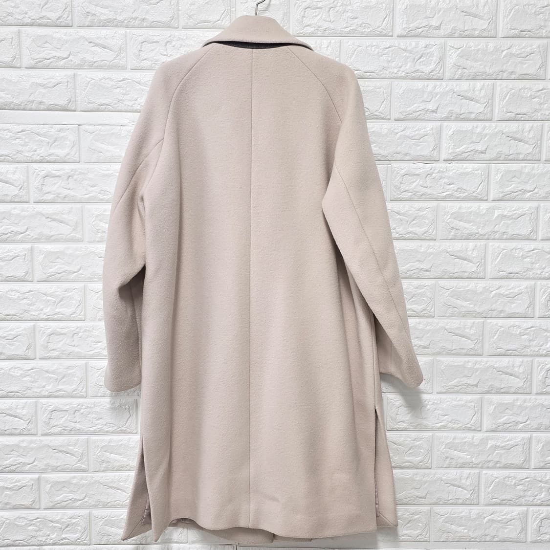 택포// M 한섬 오즈세컨 연핑크 모혼방 겨울 코트 상품이미지4