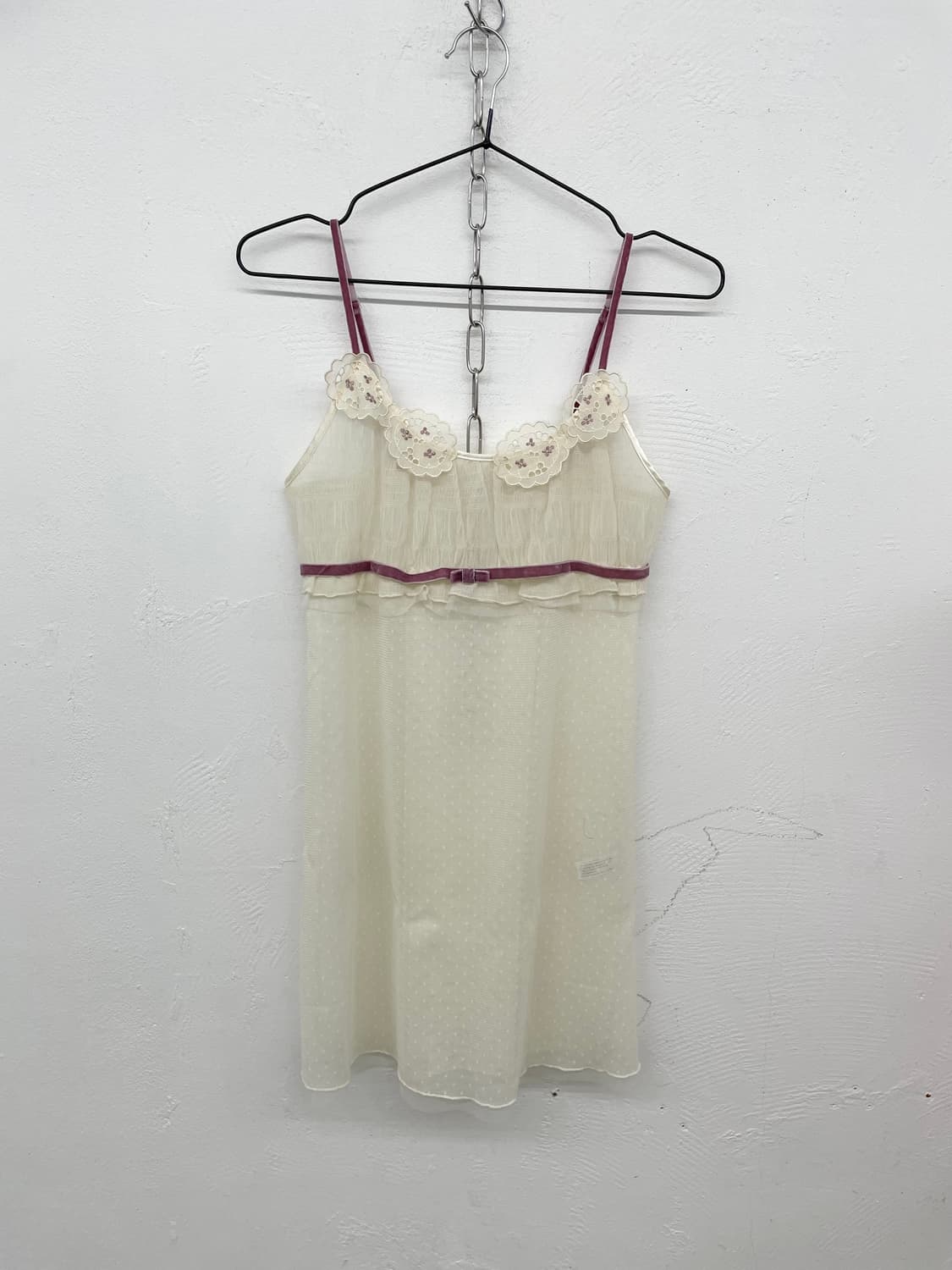 레이스 시어 자수 슬립 상품이미지4