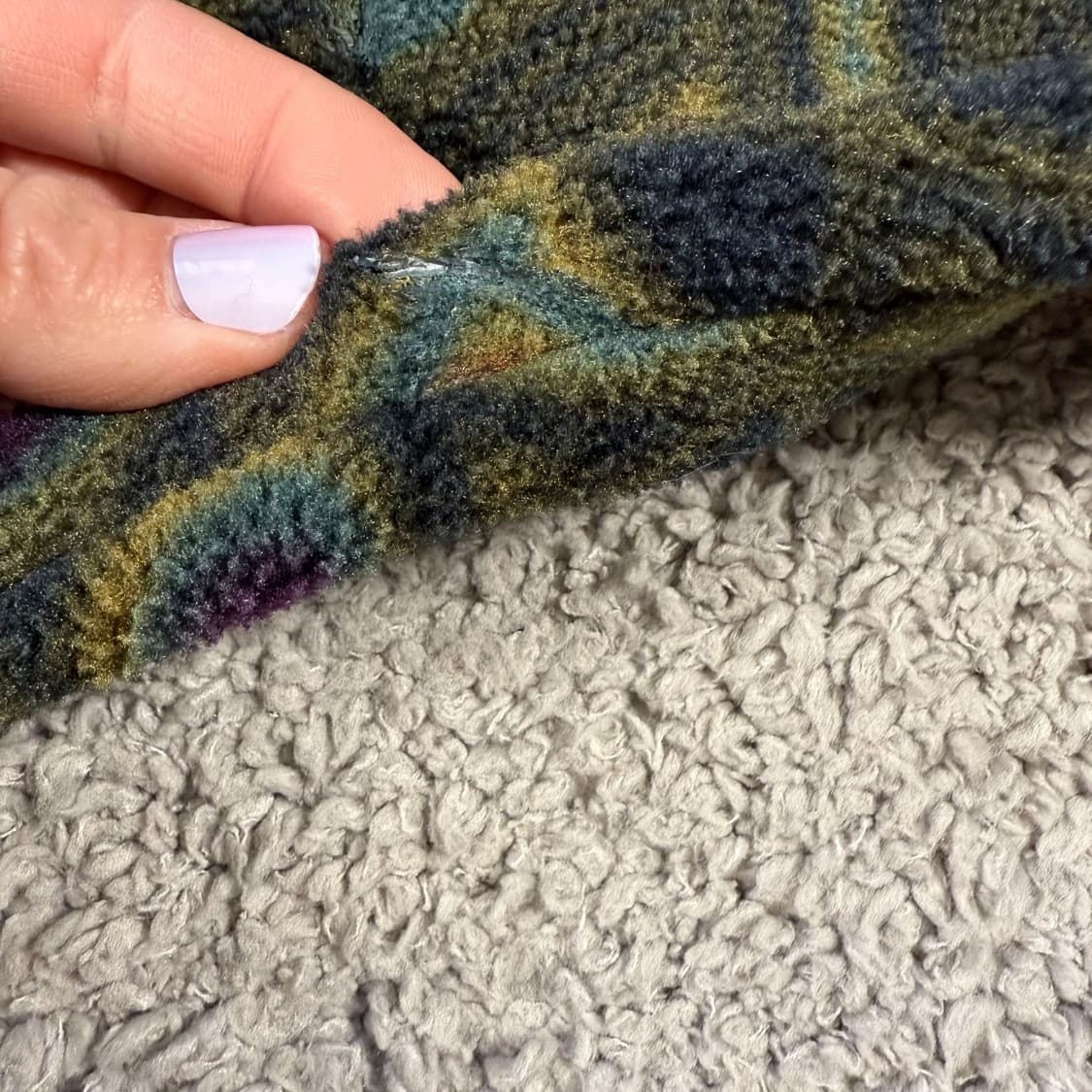 90s 파타고니아 신칠라 스냅-T 하프집 패턴/멀티 USA 상품이미지7