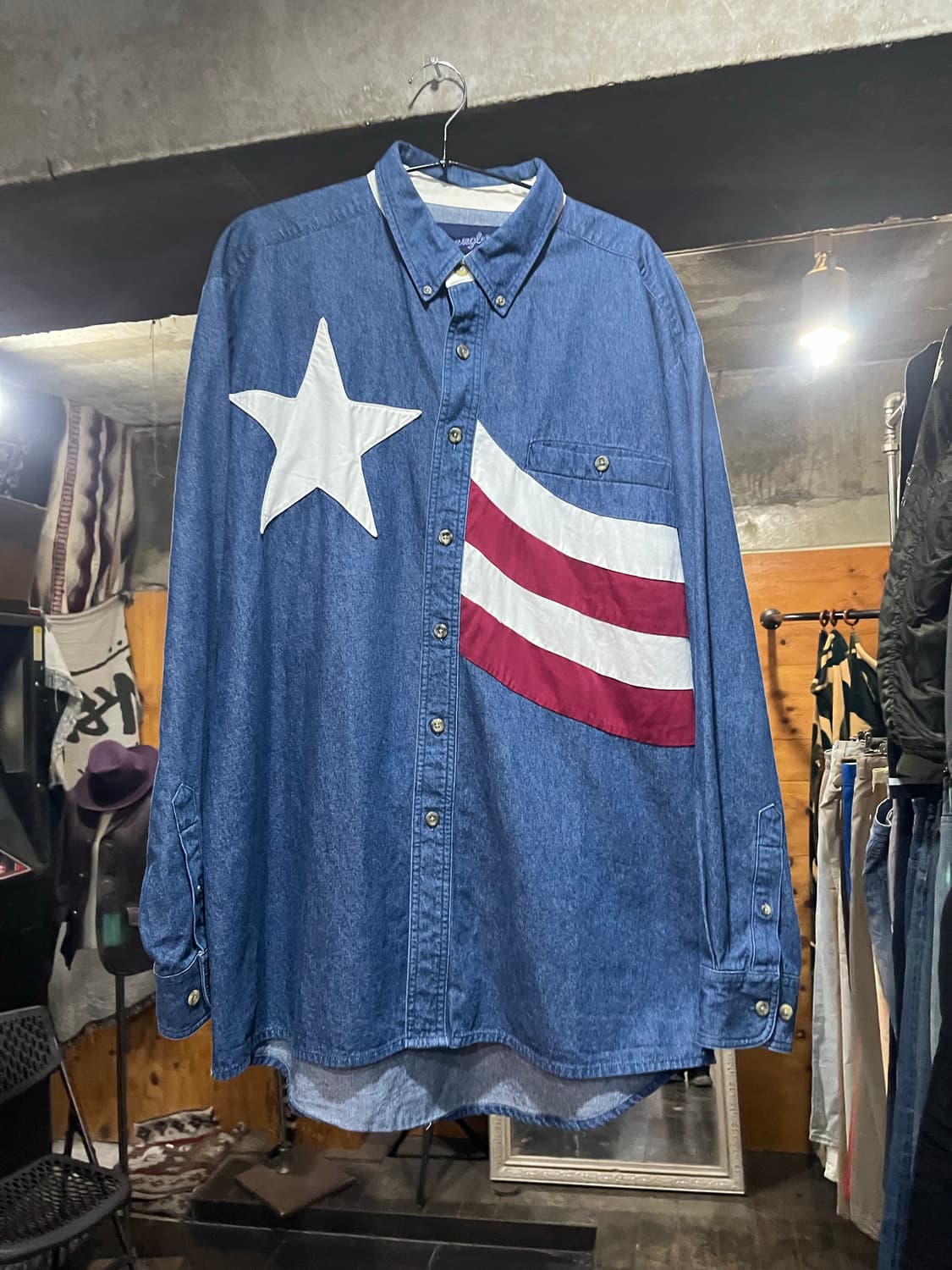 🇺🇸 Wrangler Patriotic Western Denim 셔츠 상품이미지1