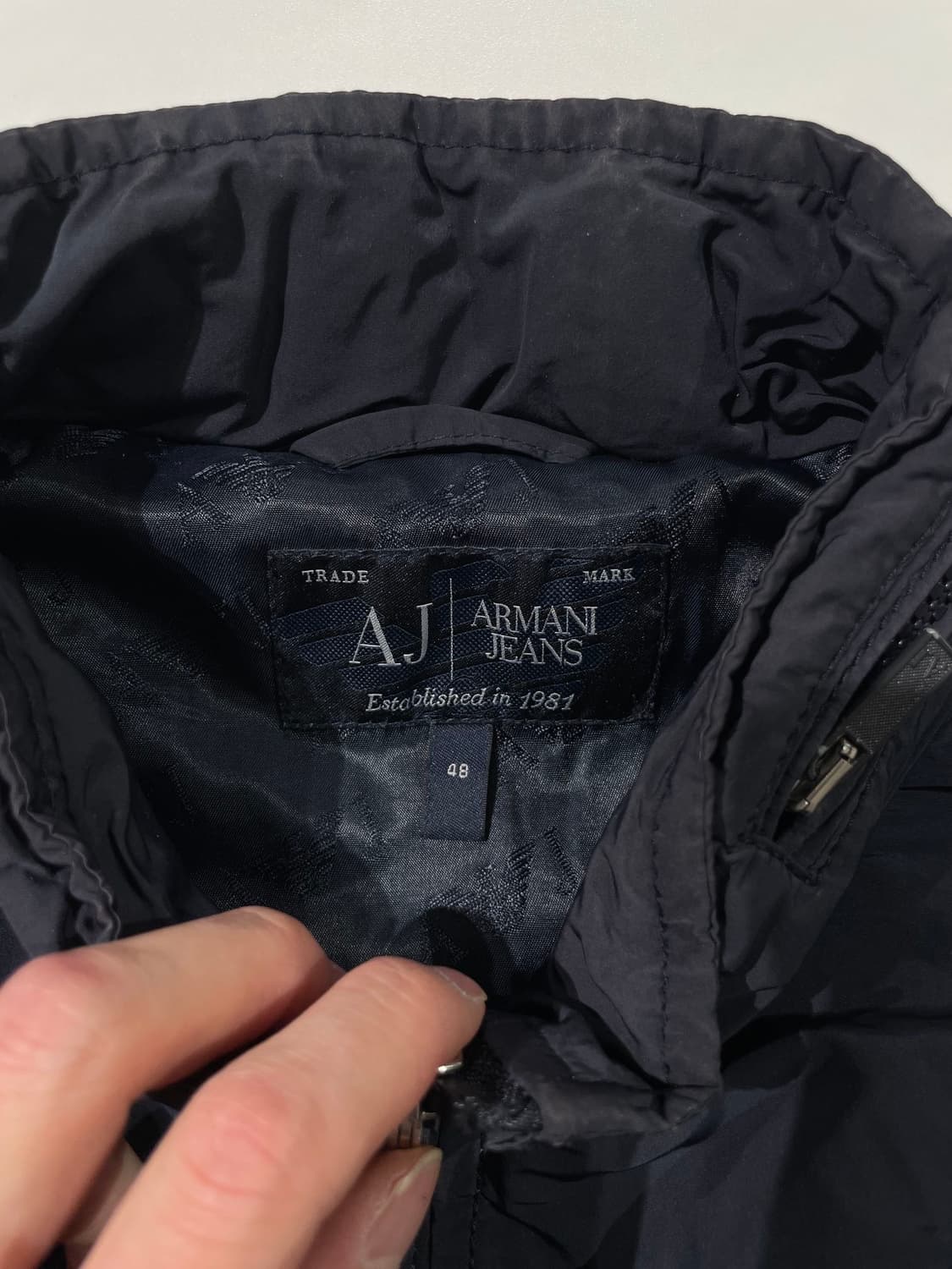 아르마니 진스 다크 네이비 유틸리티 봄버 자켓 상품이미지7