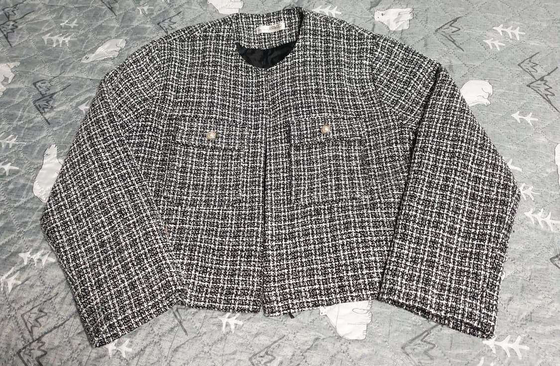 RIRI&Co 트위드 자켓 화이트블랙 (F) 상품이미지1